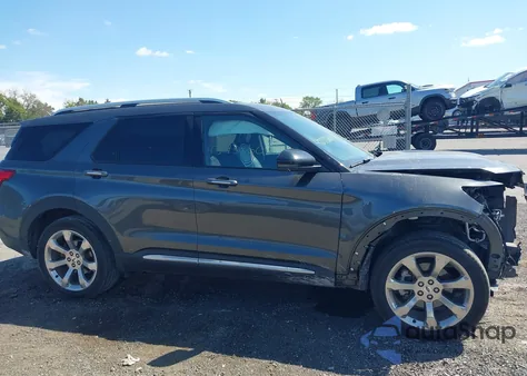 2020 Ford Explorer Platinum z USA, uszkodzony, nr VIN 1FM5K8HC2LGA79644